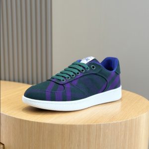 Burberry Navy Purple Mid Sneaker Reps 4