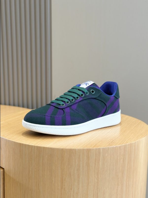 Burberry Navy Purple Mid Sneaker Reps 4