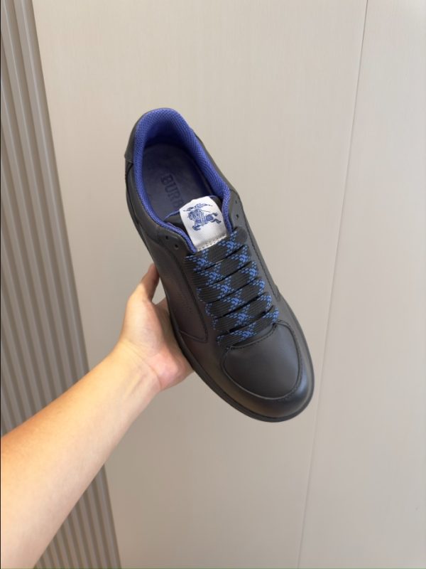 Burberry Black Leather Stock Sneaker Reps 5