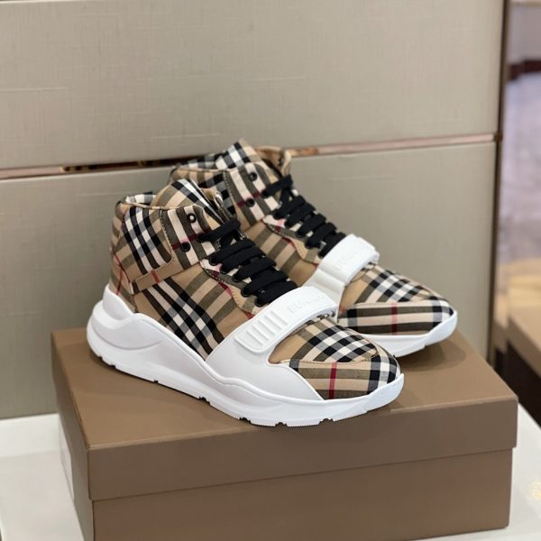 Burberry Vintage Check High-Top Sneaker Reps 4