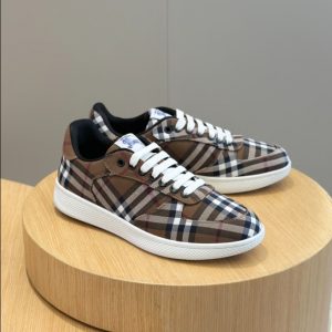 Burberry Rangleton Check Birch Brown Sneaker Reps