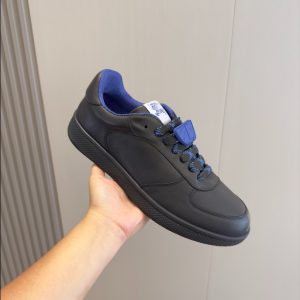 Burberry Black Navy Mid Sneaker Reps 4