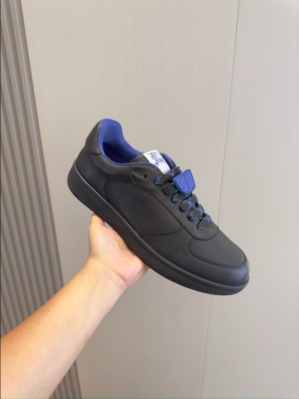 Burberry Black Navy Mid Sneaker Reps 4