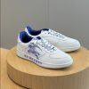 Burberry White Blue Low Sneaker Reps