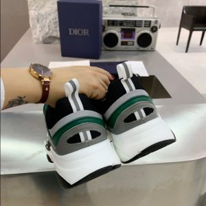 Dior B22 White Black Green Mesh Sneaker Reps 5