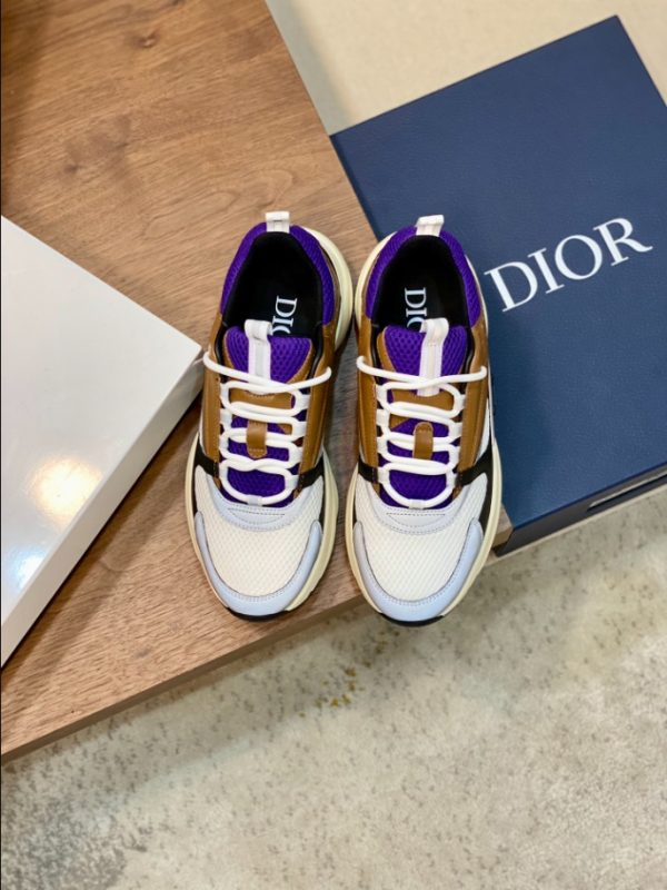 Dior B22 Violet Brown Beige Sneaker Reps 4