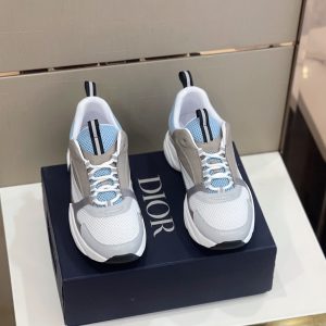 Dior B22 Technical Mesh White Blue Beige Sneaker Reps 5