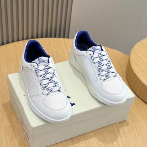 Burberry White Leather Stock Sneaker Reps 3