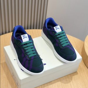 Burberry Navy Purple Mid Sneaker Reps 6