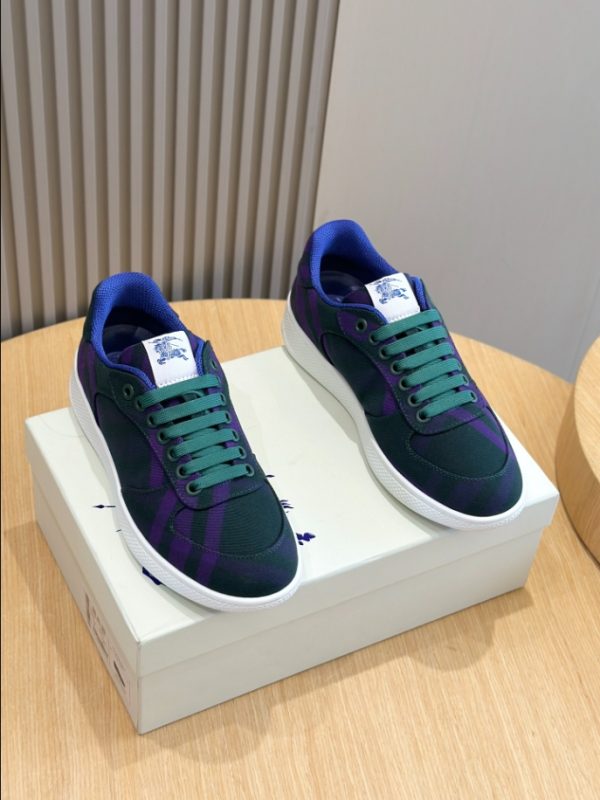 Burberry Navy Purple Mid Sneaker Reps 6