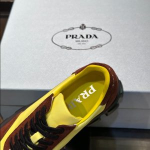 Prada Cloudbust Yellow Brown Sneakers Reps 6