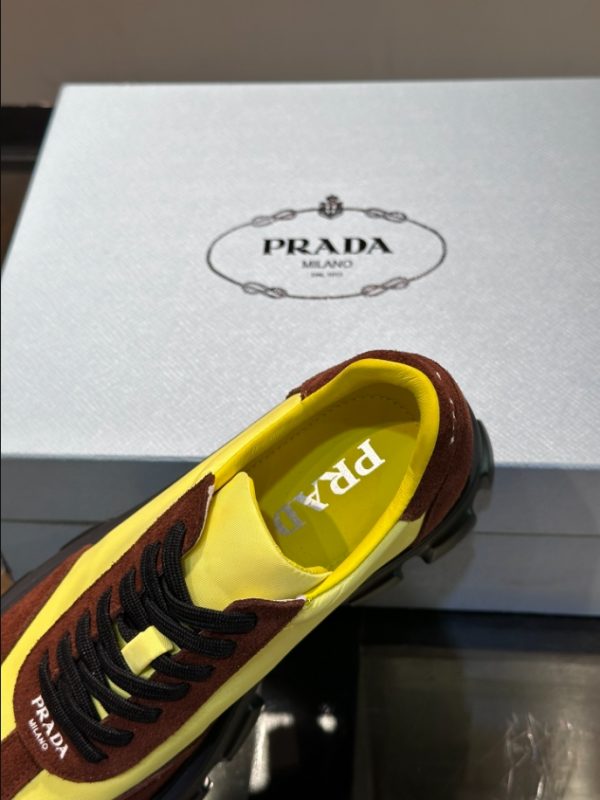 Prada Cloudbust Yellow Brown Sneakers Reps 6