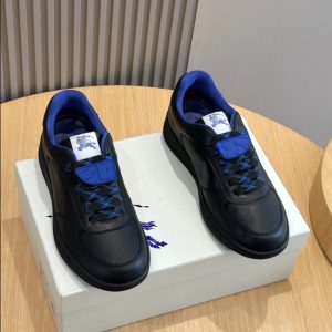 Burberry Black Navy Mid Sneaker Reps 5