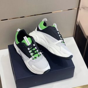 Dior B22 Technical Mesh Black White Green Sneaker Reps 5