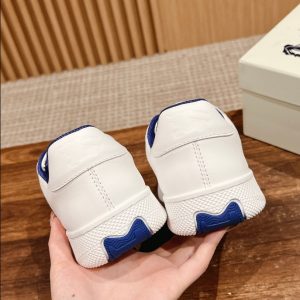 Burberry Terrace Leather White Electric Blue Sneaker Reps 6