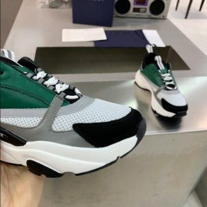 Dior B22 White Black Green Mesh Sneaker Reps 6