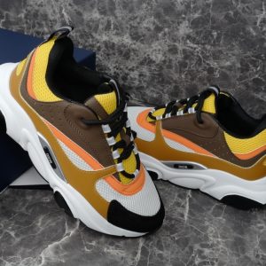 Dior B22 Yellow White Ebony Camel Sneaker Reps 6