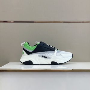 Dior B22 Technical Mesh Black White Green Sneaker Reps